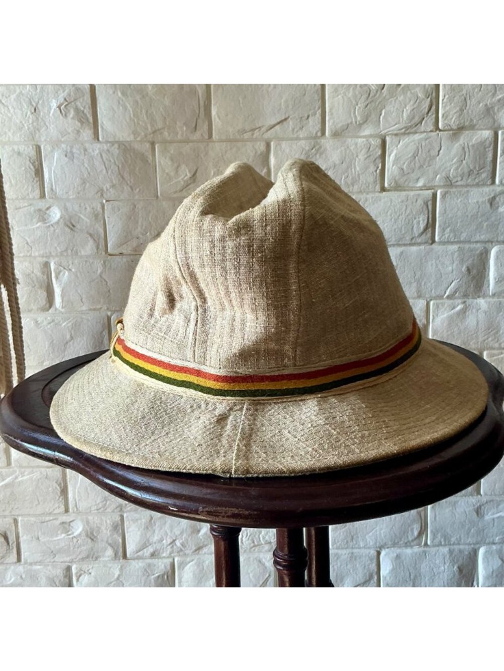 Vintage Churchill LTD Tweed Fedora Walking Hat with Striped Hatband - Picture 4 of 11